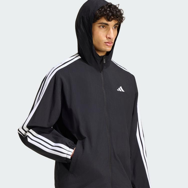 adidas adidas Essentials 3-Streifen Woven Windbreaker Windbreaker Herren - Black / White - 1 | SportScheck