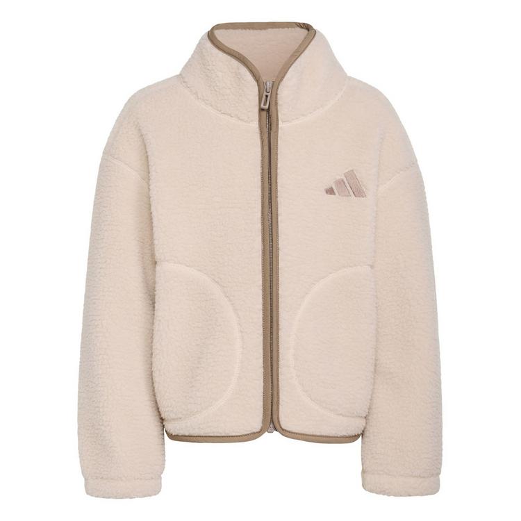 adidas adidas ALPAKA SHERPA JACKE Trainingsjacke Kinder - Crystal Linen - 0 | SportScheck