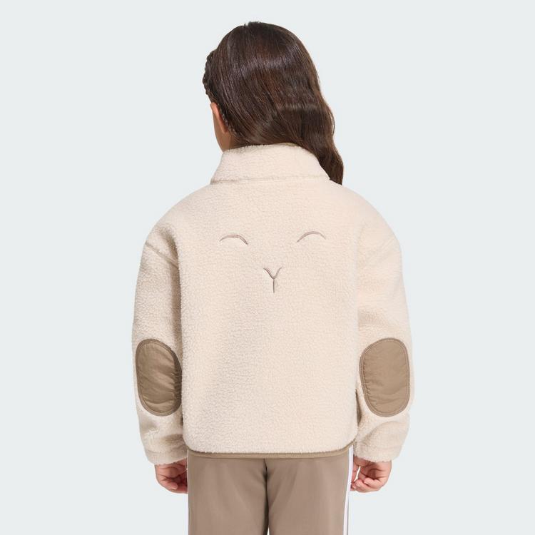 adidas adidas ALPAKA SHERPA JACKE Trainingsjacke Kinder - Crystal Linen - 1 | SportScheck