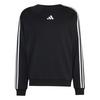 adidas Essentials 3-Streifen French Terry Sweatshirt Herren - Black / White