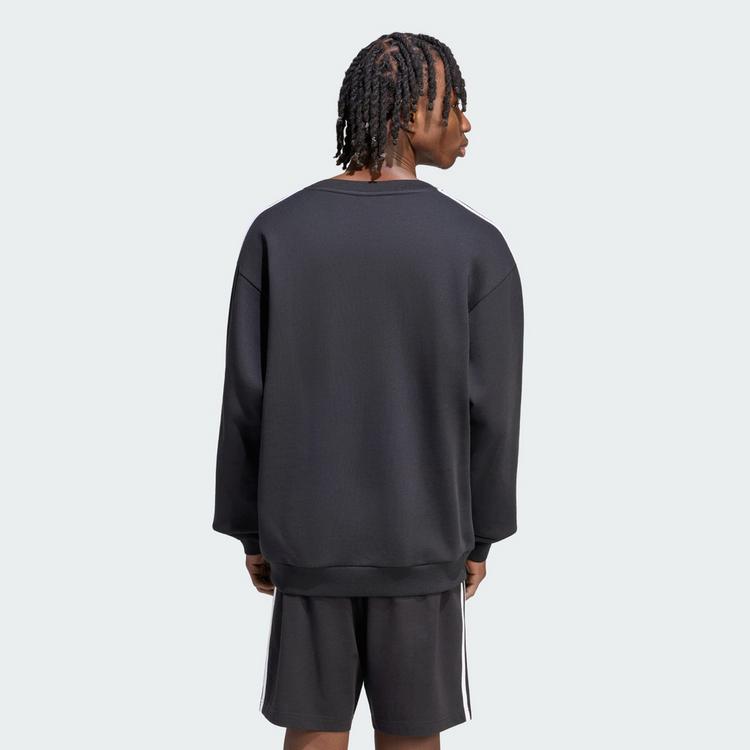 adidas adidas Essentials 3-Streifen French Terry Sweatshirt Herren - Black / White - 1 | SportScheck