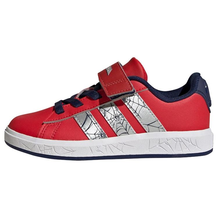adidas adidas ADIDAS MARVEL SPIDER-MAN GRAND COURT Sneaker Kinder - Pure Ruby / Silver Metallic / Dark Blue - 0 | SportScheck