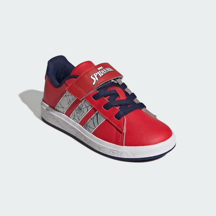 adidas adidas ADIDAS MARVEL SPIDER-MAN GRAND COURT Sneaker Kinder - Pure Ruby / Silver Metallic / Dark Blue - 3 | SportScheck
