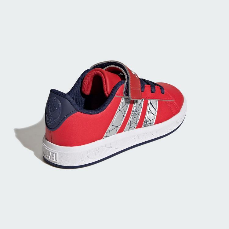 adidas adidas ADIDAS MARVEL SPIDER-MAN GRAND COURT Sneaker Kinder - Pure Ruby / Silver Metallic / Dark Blue - 4 | SportScheck