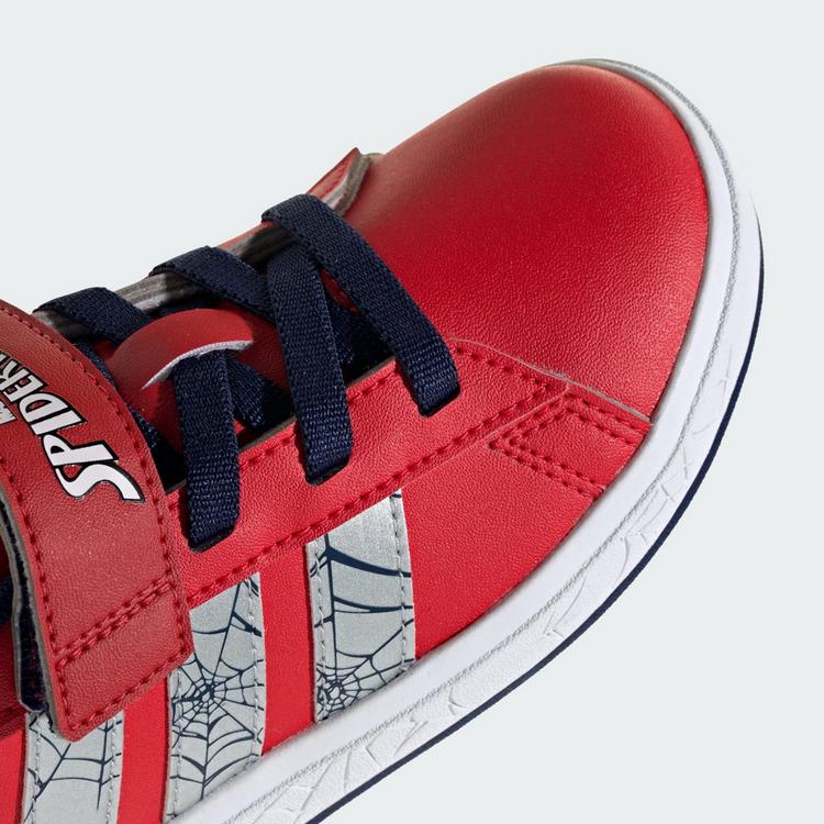 adidas adidas ADIDAS MARVEL SPIDER-MAN GRAND COURT Sneaker Kinder - Pure Ruby / Silver Metallic / Dark Blue - 7 | SportScheck