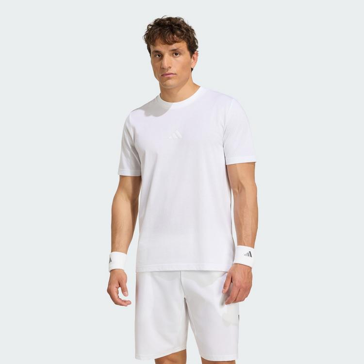 adidas adidas TENNIS GRAFIK T-SHIRT T-Shirt Herren - White - 0 | SportScheck