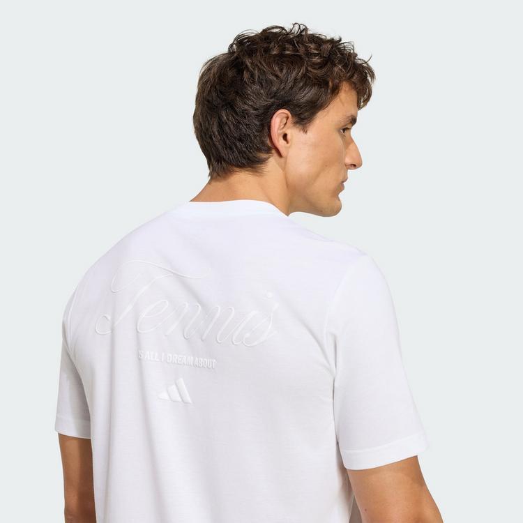 adidas adidas TENNIS GRAFIK T-SHIRT T-Shirt Herren - White - 1 | SportScheck