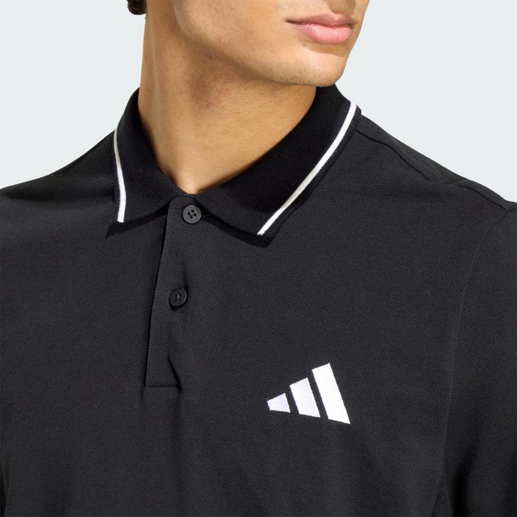adidas adidas Essentials 3-Streifen Pikee-Poloshirt T-Shirt Herren - Black / White - 0 | SportScheck