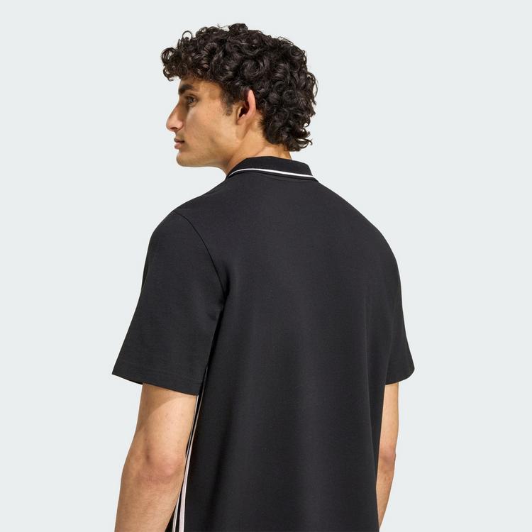 adidas adidas Essentials 3-Streifen Pikee-Poloshirt T-Shirt Herren - Black / White - 1 | SportScheck