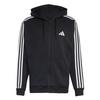 adidas Essentials 3-Streifen French Terry Hoodie Herren - Black / White