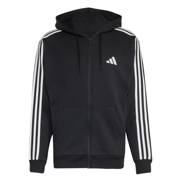 adidas adidas Essentials 3-Streifen French Terry Hoodie Herren - Black / White - 0 | SportScheck
