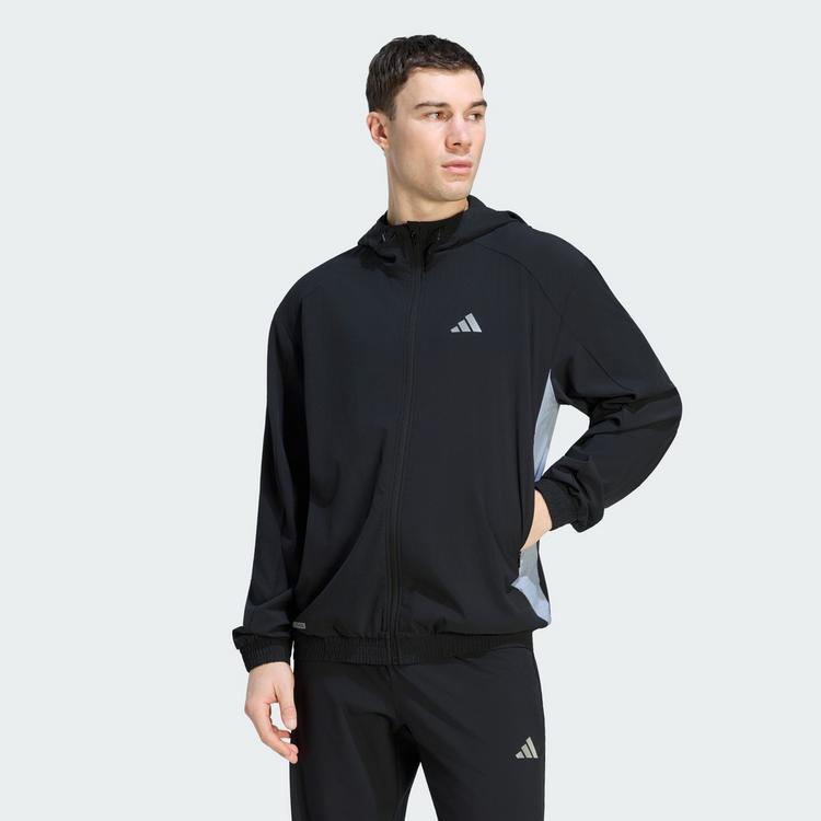 adidas adidas TECH APPAREL TRAININGSJACKE, Trainingsjacke Herren - Black / Halo Silver - 0 | SportScheck