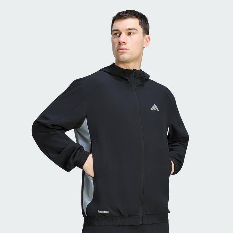 adidas adidas TECH APPAREL TRAININGSJACKE, Trainingsjacke Herren - Black / Halo Silver - 0 | SportScheck