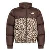 adidas KUNSTDAUNENJACKE, ALLOVER-PRINT Trainingsjacke Kinder - Dark Brown / Crystal Linen / Khaki Six / Crystal Linen