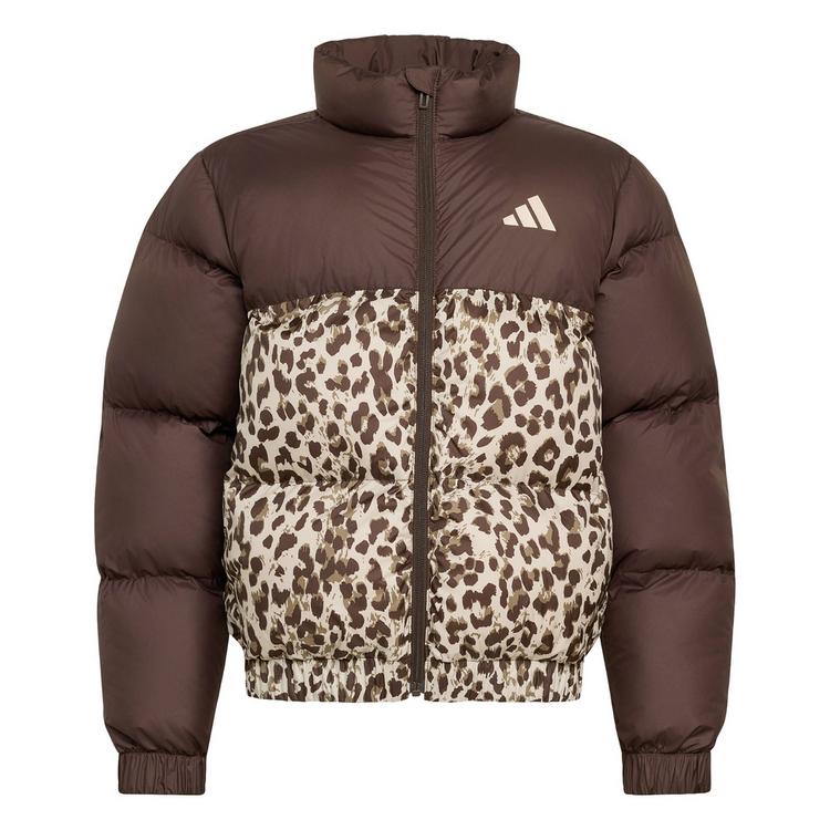 adidas adidas KUNSTDAUNENJACKE, ALLOVER-PRINT Trainingsjacke Kinder - Dark Brown / Crystal Linen / Khaki Six / Crystal Linen - 0 | SportScheck
