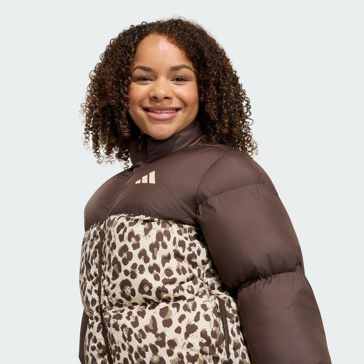 adidas adidas KUNSTDAUNENJACKE, ALLOVER-PRINT Trainingsjacke Kinder - Dark Brown / Crystal Linen / Khaki Six / Crystal Linen - 0 | SportScheck