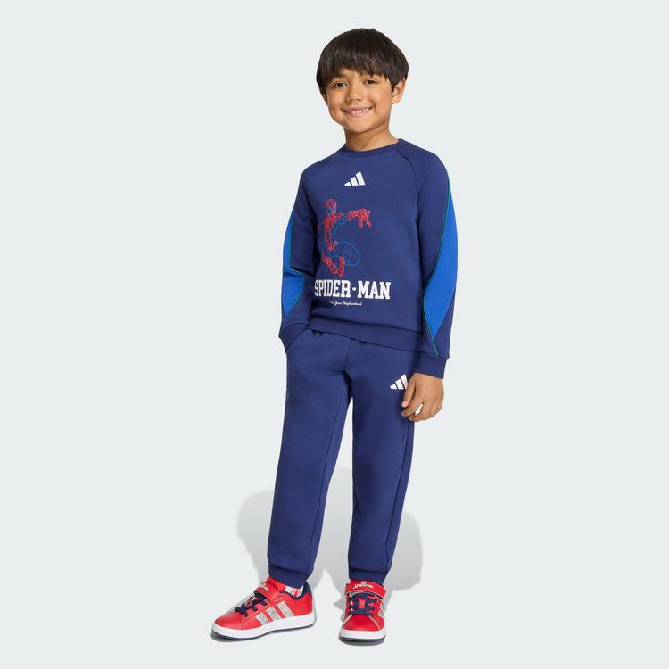 adidas adidas ADIDAS MARVEL SPIDER-MAN JOGGINGANZUG Trainingsanzug Kinder - Dark Blue / White / Royal Blue - 0 | SportScheck