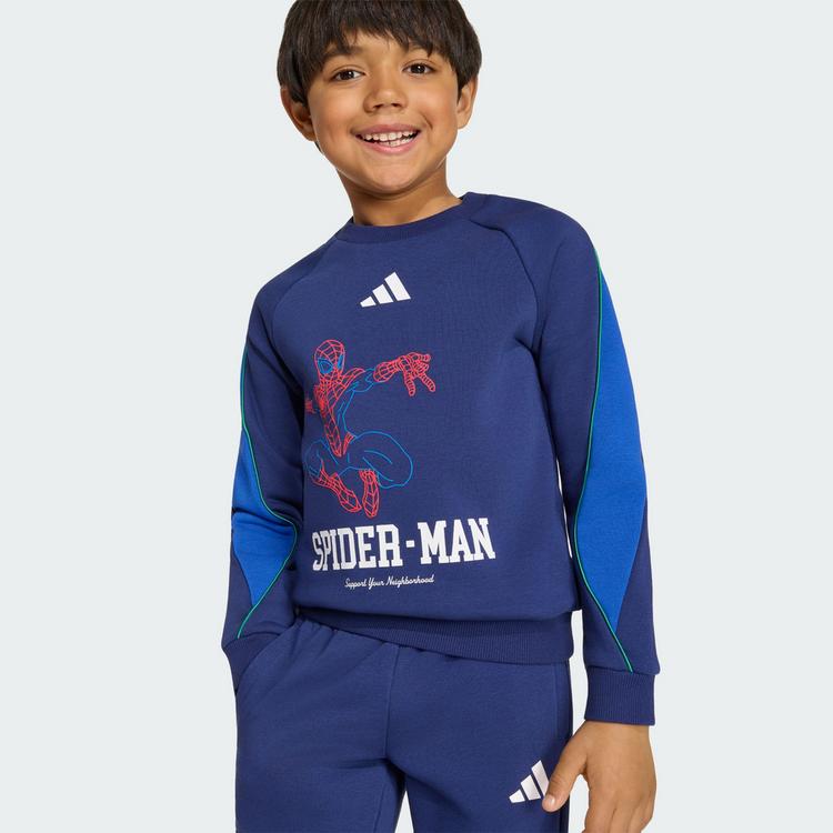 adidas adidas ADIDAS MARVEL SPIDER-MAN JOGGINGANZUG Trainingsanzug Kinder - Dark Blue / White / Royal Blue - 0 | SportScheck