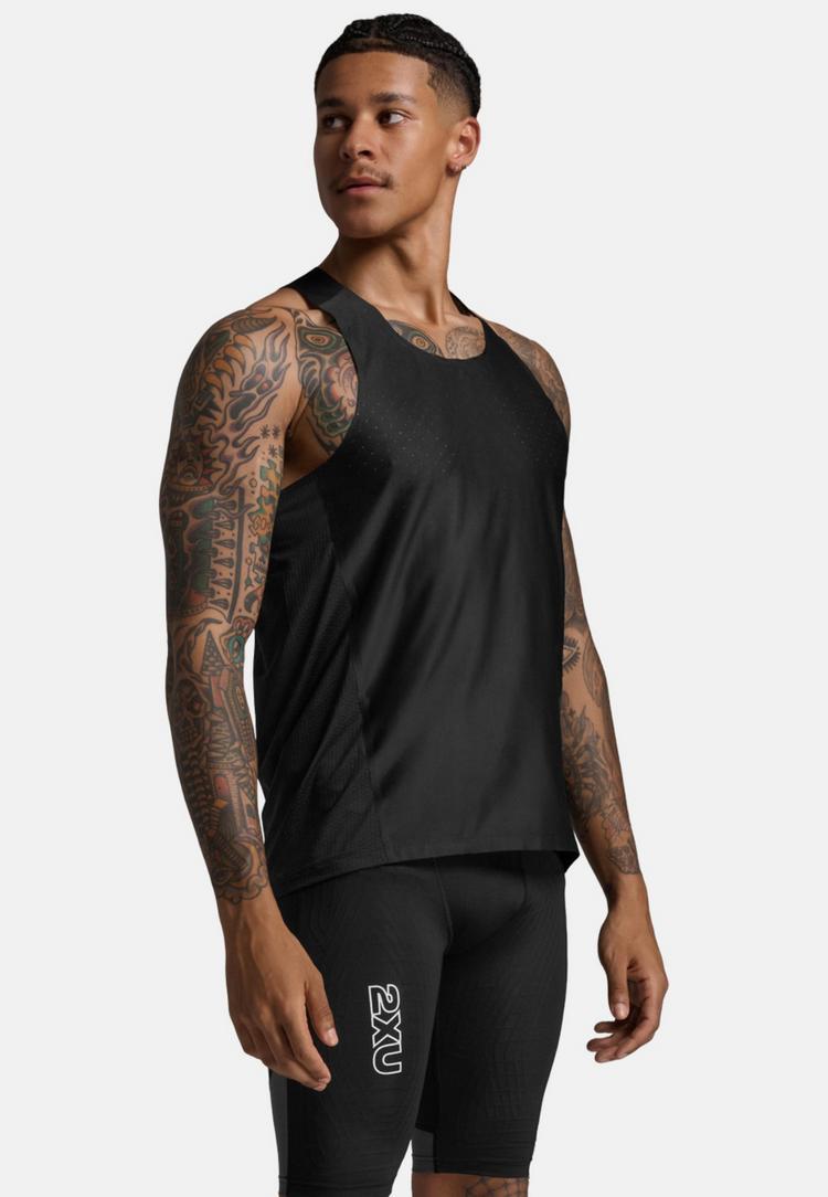 2XU 2XU Light Speed Tech Singlet Funktionsshirt Herren - black-black reflective - 0 | SportScheck