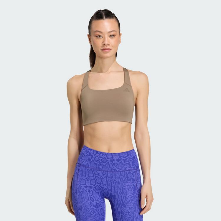 adidas adidas Optime Workout BH, mittlere Belastung BH Damen - Khaki Six - 0 | SportScheck