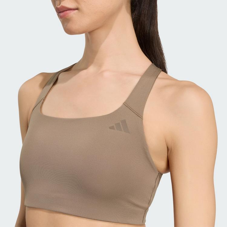 adidas adidas Optime Workout BH, mittlere Belastung BH Damen - Khaki Six - 1 | SportScheck