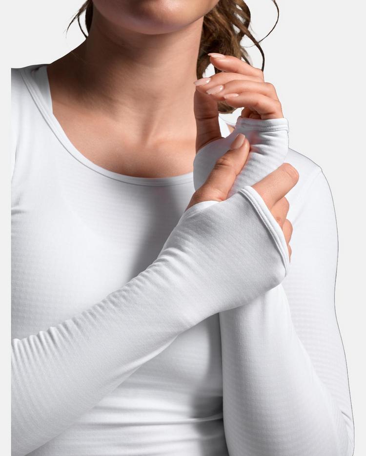 2XU 2XU Ignition Grid Baselayer Funktionsshirt Damen - white-silver reflective - 4 | SportScheck