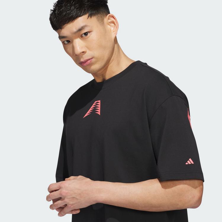 adidas adidas ANTHONY EDWARDS BELIEVE THAT T-SHIRT Basketball Shirt Herren - Black / Solar Turbo - 1 | SportScheck