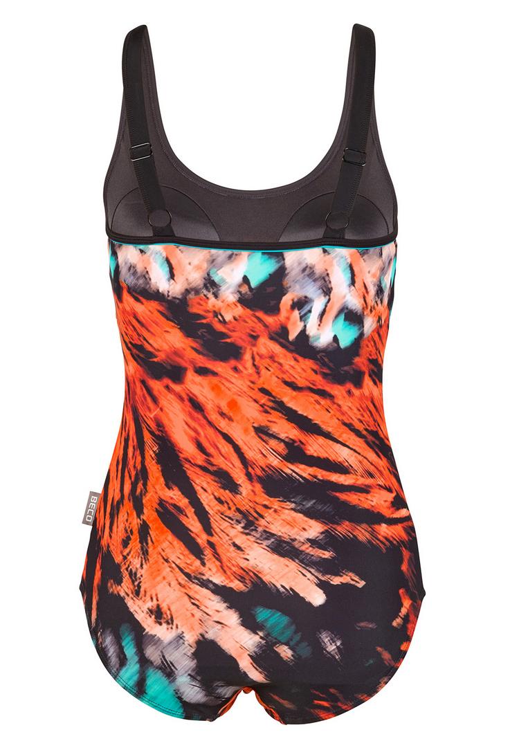 BECO BEERMANN BECO BEERMANN Feathers Badeanzug Damen - schwarz-bunt - 1 | SportScheck