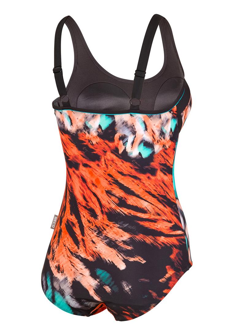 BECO BEERMANN BECO BEERMANN Feathers Badeanzug Damen - schwarz-bunt - 2 | SportScheck