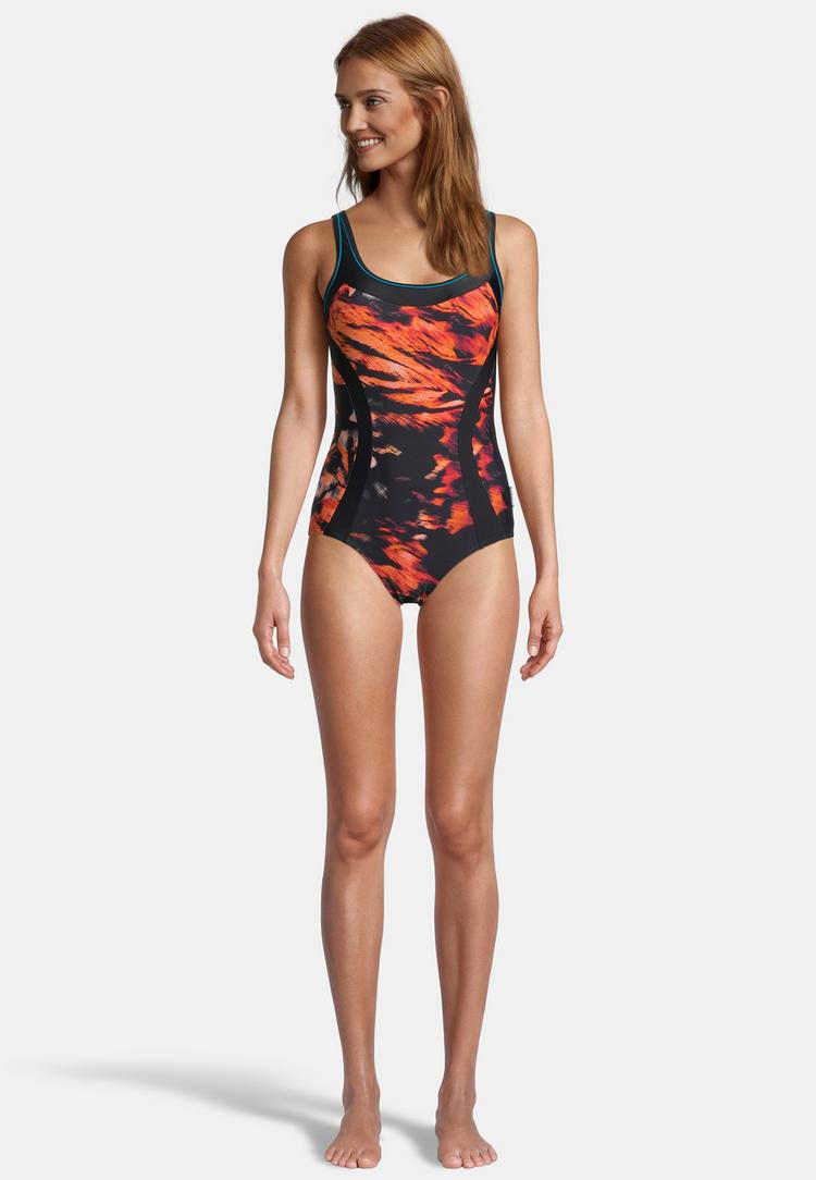 BECO BEERMANN BECO BEERMANN Feathers Badeanzug Damen - schwarz-bunt - 2 | SportScheck