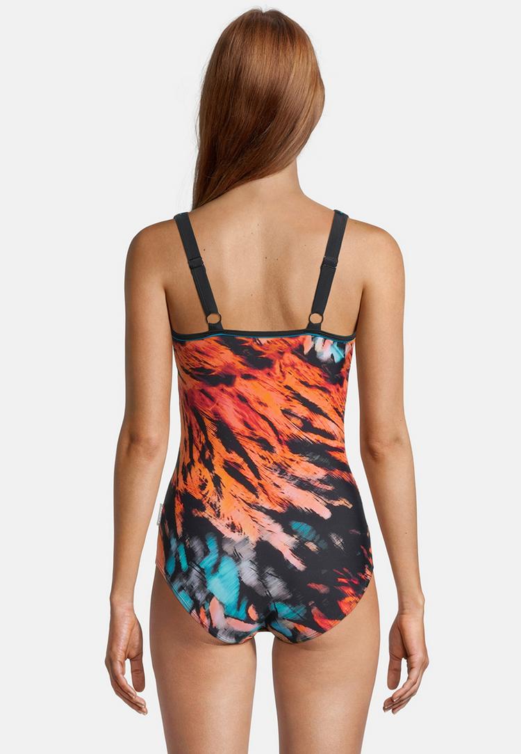 BECO BEERMANN BECO BEERMANN Feathers Badeanzug Damen - schwarz-bunt - 4 | SportScheck