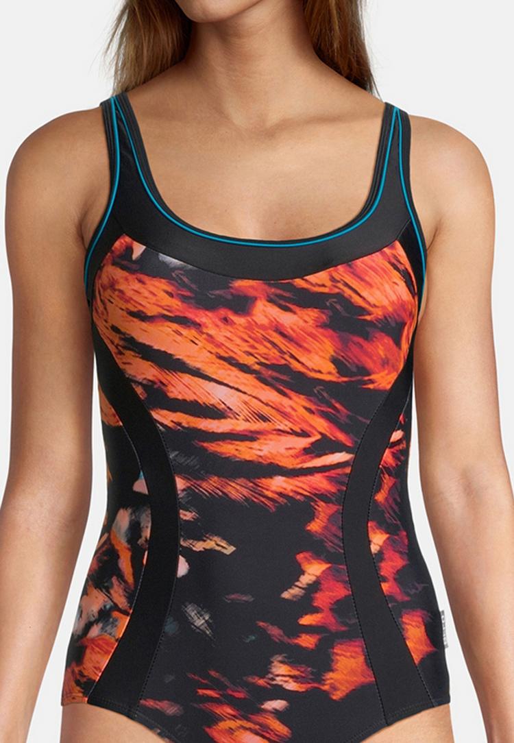 BECO BEERMANN BECO BEERMANN Feathers Badeanzug Damen - schwarz-bunt - 3 | SportScheck