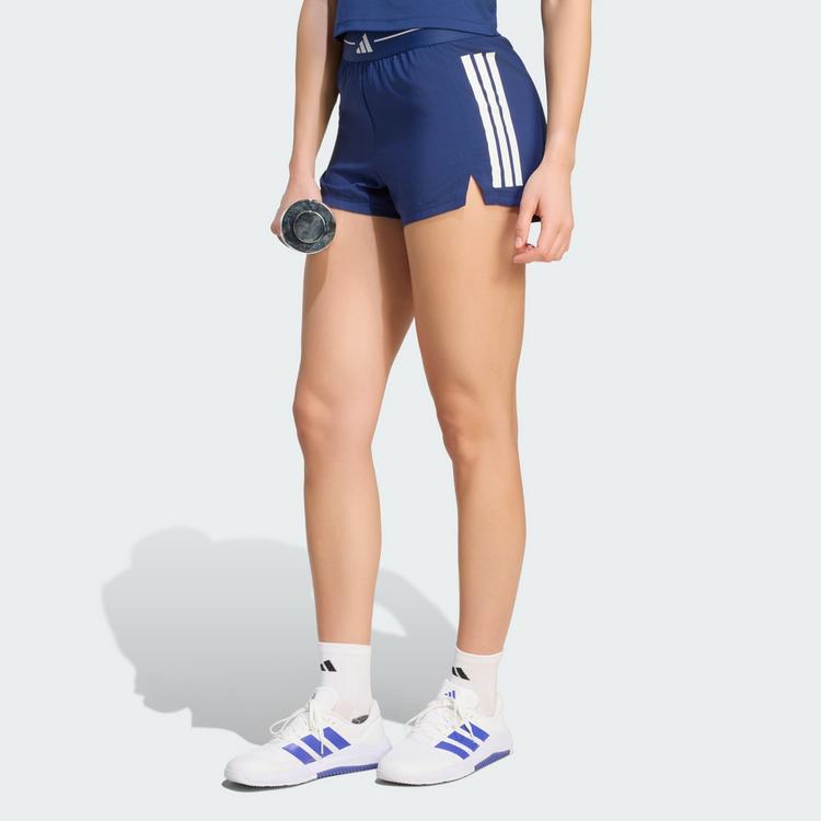 adidas adidas Hyperglam 3-Streifen Woven Shorts Funktionsshorts Damen - Dark Blue - 0 | SportScheck