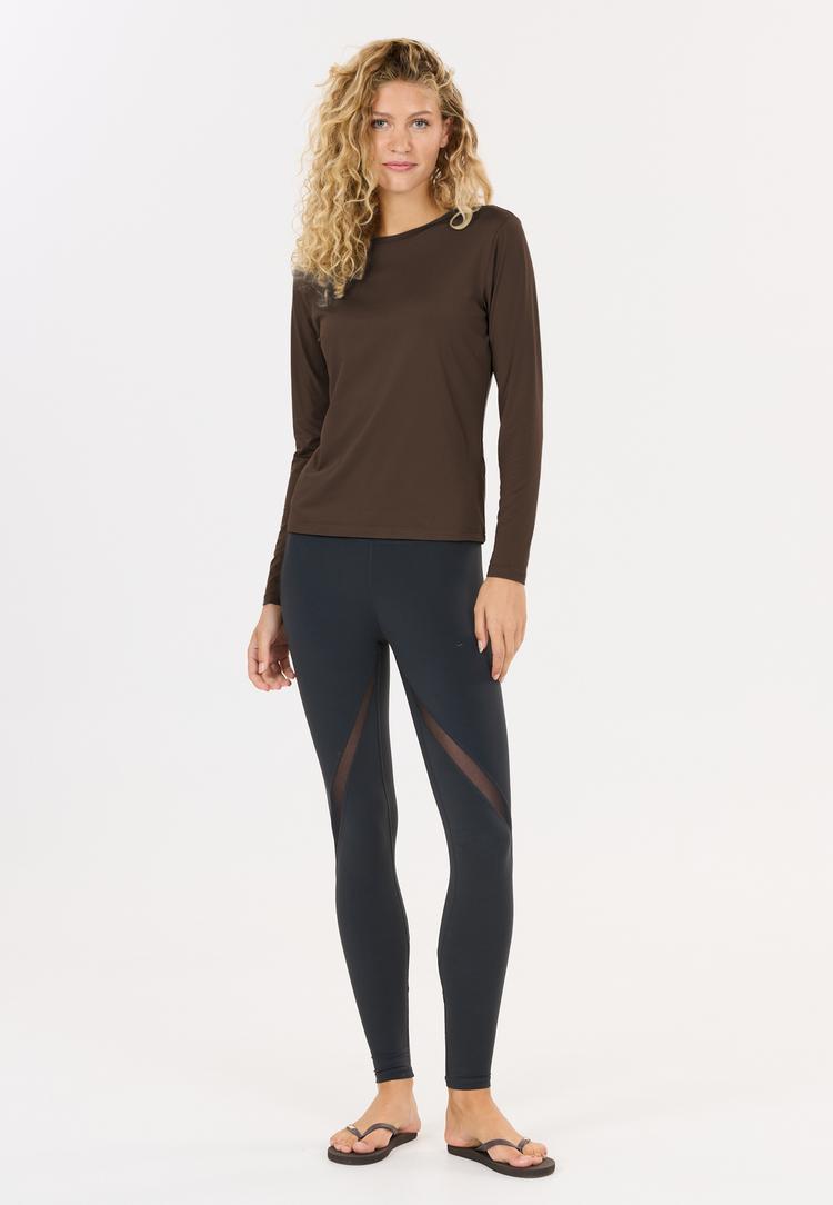 Athlecia Athlecia Almi V2 Langarmshirt Damen - 1294 Chocolate Torte - 1 | SportScheck