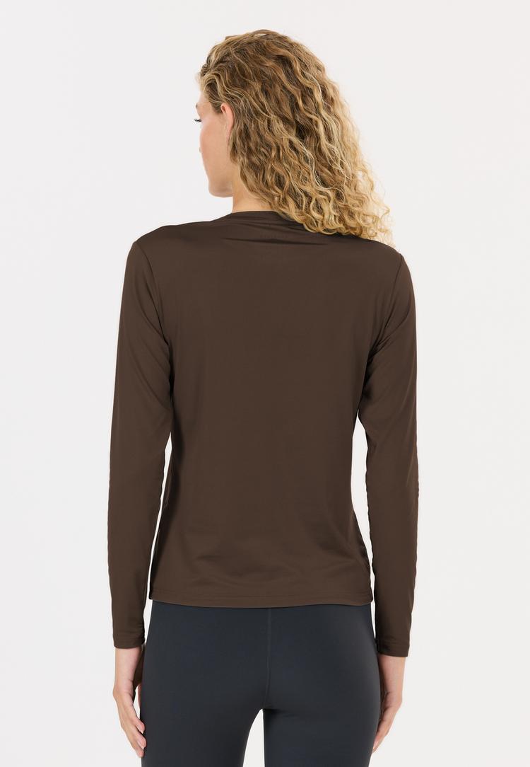 Athlecia Athlecia Almi V2 Langarmshirt Damen - 1294 Chocolate Torte - 3 | SportScheck