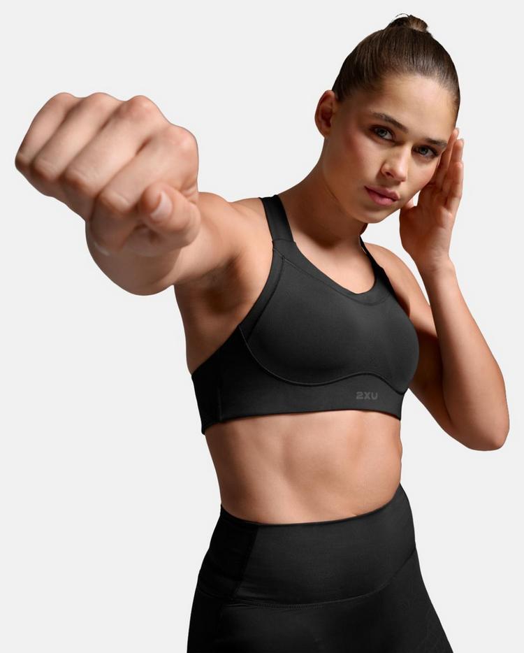 2XU 2XU Light Speed High Impact Bra BH Damen - black-silver reflective - 4 | SportScheck