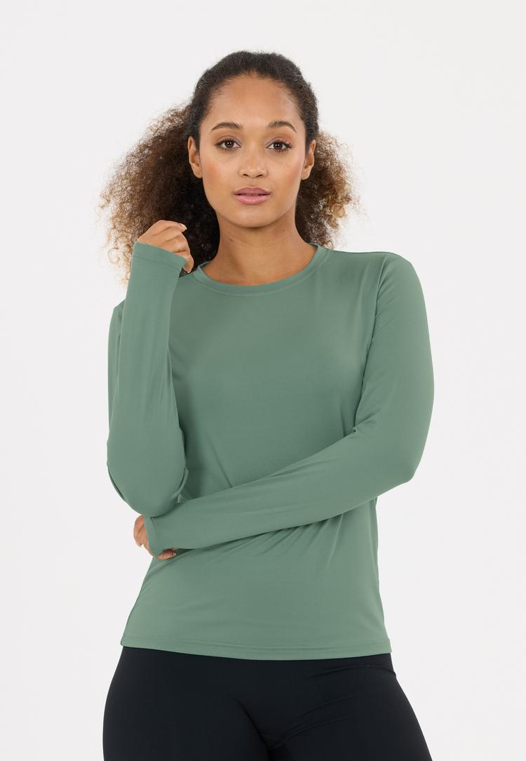 Athlecia Athlecia Almi V2 Langarmshirt Damen - 3221 Dark Forest - 1 | SportScheck