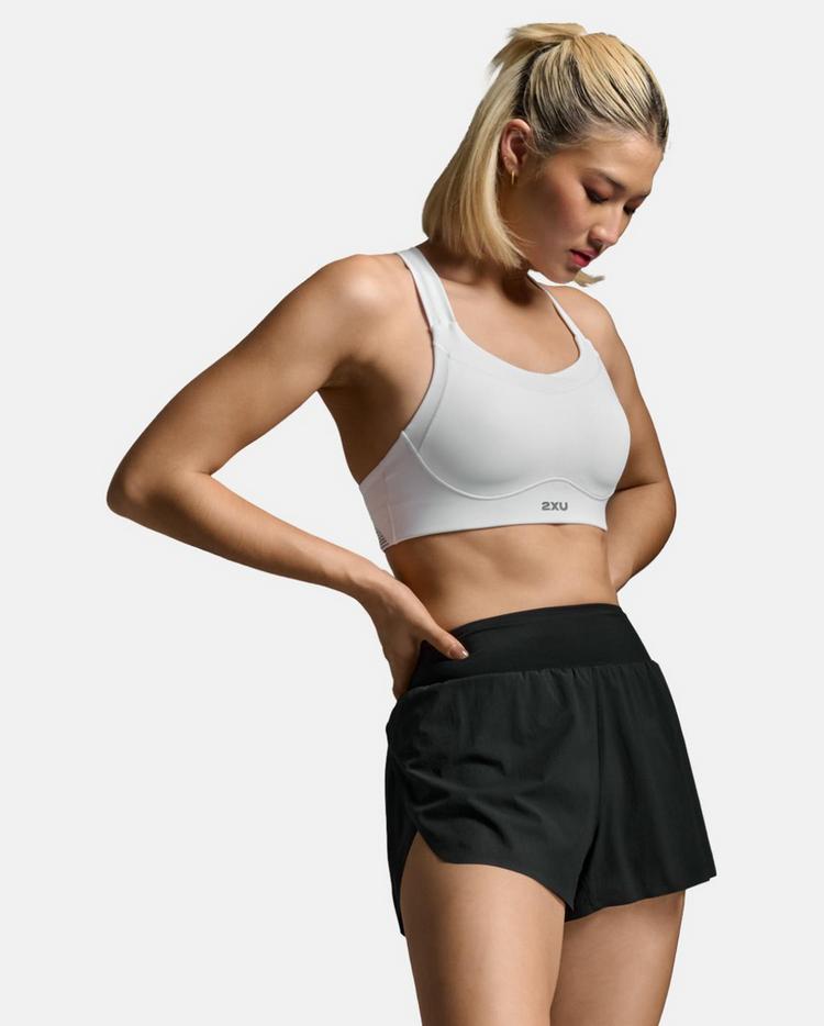 2XU 2XU Light Speed High Impact Bra BH Damen - white-silver reflective - 0 | SportScheck
