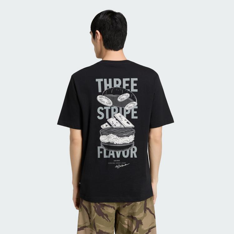 adidas adidas BURGER FLAVOR GRAFIK T-SHIRT T-Shirt Herren - Black - 1 | SportScheck