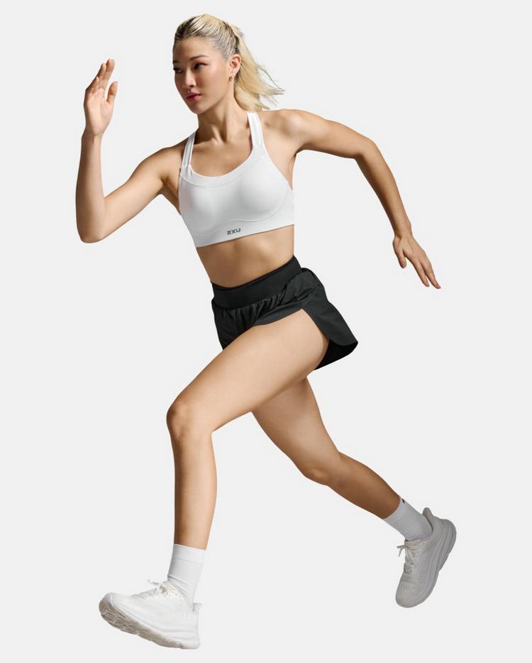 2XU 2XU Light Speed High Impact Bra BH Damen - white-silver reflective - 2 | SportScheck