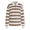 adidas Essentials Contemporary French Terry Poloshirt Damen - Khaki Six / Off White