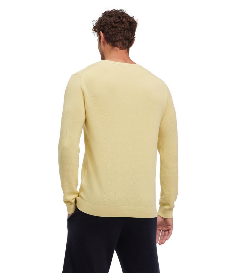 Falke Falke Crew Neck Cotton Piqu&eacute; Strickpullover Herren - hay (1105) - 0 | SportScheck