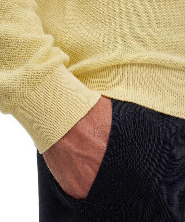 Falke Falke Crew Neck Cotton Piqu&eacute; Strickpullover Herren - hay (1105) - 2 | SportScheck