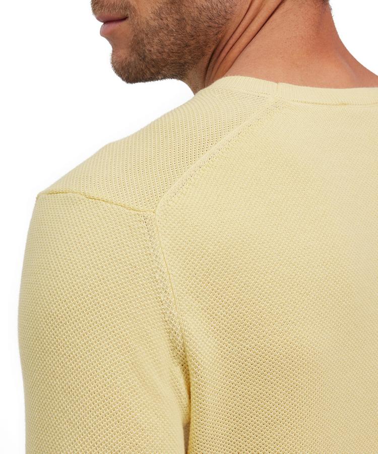 Falke Falke Crew Neck Cotton Piqu&eacute; Strickpullover Herren - hay (1105) - 3 | SportScheck