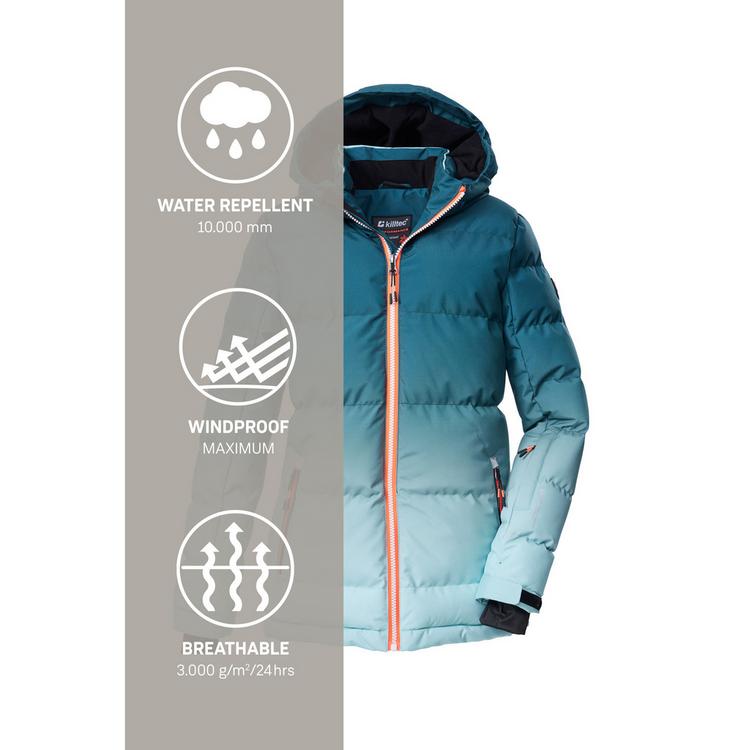 KILLTEC KILLTEC KSW 330 GRLSQLTD JCKT Skijacke Kinder - Gr&uuml;n2063 - 12 | SportScheck