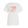adidas LOCKER GESCHNITTENES FLORAL GRAFIK T-Shirt Damen - Off White