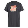 adidas LOCKER GESCHNITTENES FLORAL GRAFIK T-Shirt Damen - Carbon