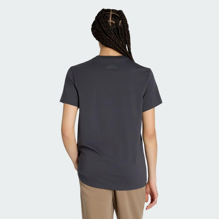 adidas adidas LOCKER GESCHNITTENES FLORAL GRAFIK T-Shirt Damen - Carbon - 1 | SportScheck