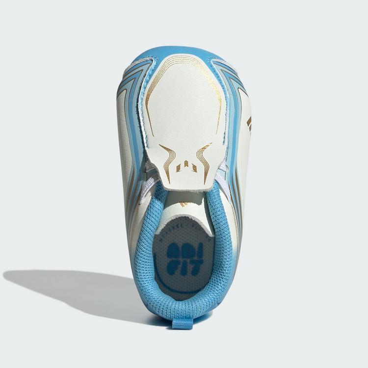 adidas adidas F50 Messi Kids Crib Schuh Fu&szlig;ballschuhe Kinder - Ivory / Semi Blue Burst / Icey Blue - 0 | SportScheck