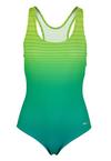 BECO BEERMANN Maxpower &ndash; Gradient Dots Badeanzug Damen - gr&uuml;n-blau